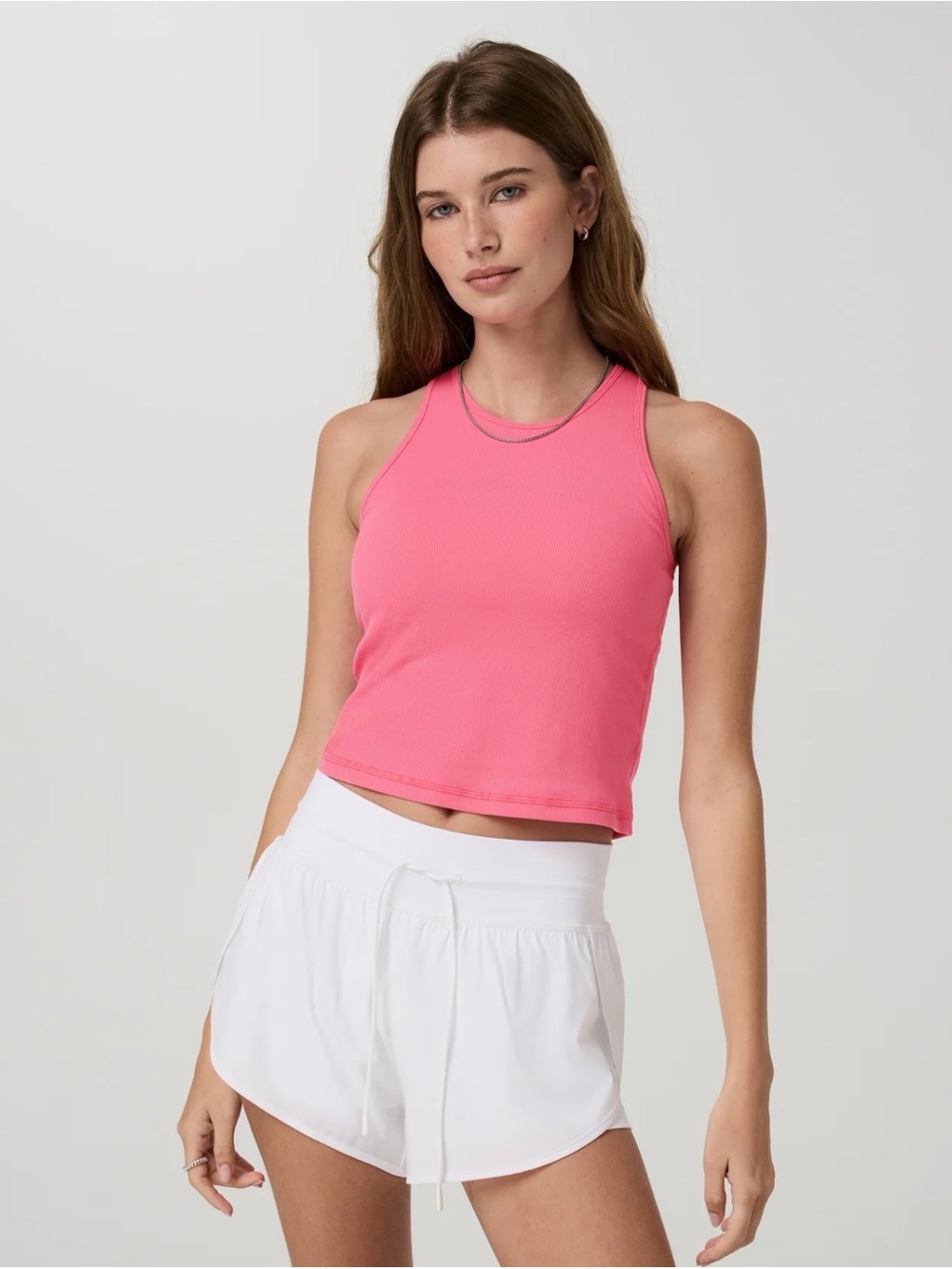 Vuori Pose Plyo Tank Top in Sunset Pink Size Small